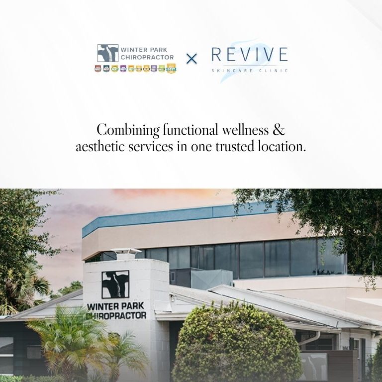 Winter-Park-Chiropractor-Revive-Skincare-Partnership announcement